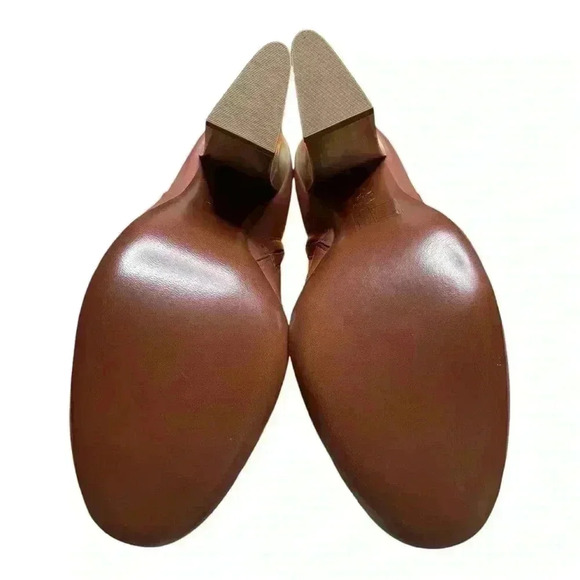 NIB Tory Burch Bandelier Fringe 110mm Bootie Size 8 in Cognac Cream - Picture 5 of 11